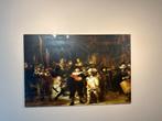 Nachtwacht Schilderij Rembrandt Glaze Klassiek Kunstwerk, Antiek en Kunst, Ophalen