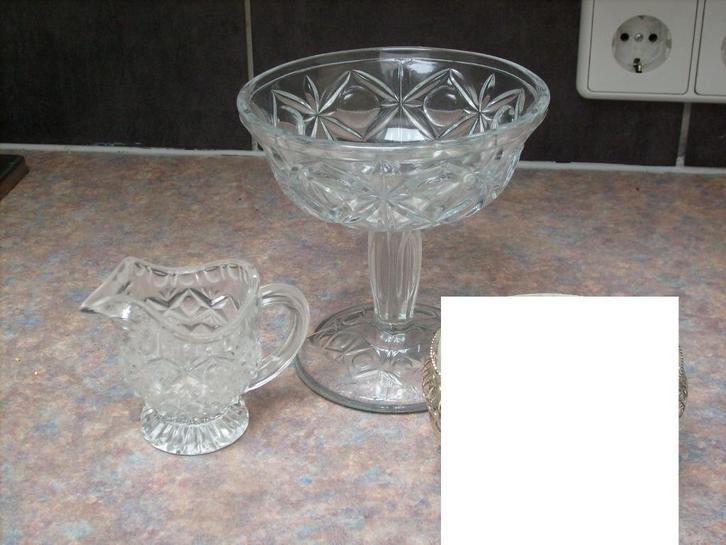 Diverse oude glazen/kristallen (bonbon) schaaltjes., Antiek en Kunst, Antiek | Glas en Kristal, Ophalen