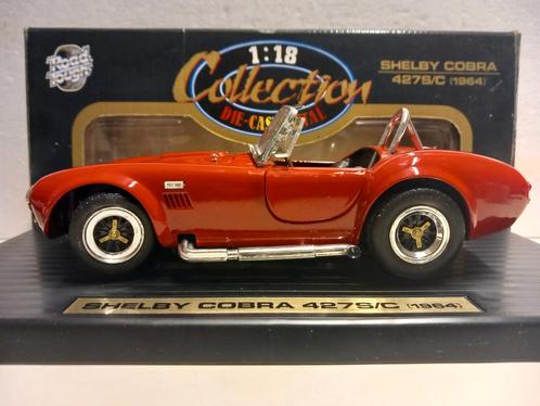 Shelby Cobra SC/427 rood 1964 Road Though metal 1:18 KRD, Hobby en Vrije tijd, Modelauto's | 1:18, Zo goed als nieuw, Auto, Overige merken