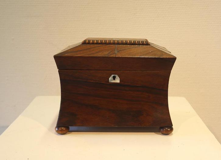 Antiek theekistje, opbergkistje, Antiek en Kunst, Antiek | Woonaccessoires, Ophalen of Verzenden