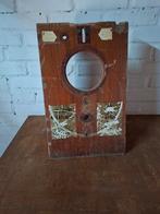 krachtmeter, houten kast. Oud!, Ophalen of Verzenden, Gebruikt