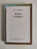 Roland Barthes - Essais critiques, Ophalen of Verzenden, Gelezen, Roland Barthes