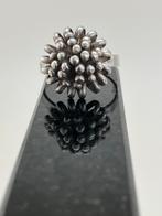 Zilveren Sputnik ring, Ophalen of Verzenden, Zo goed als nieuw, Zilver, Dame