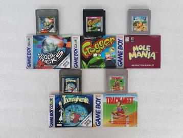 Nintendo GB + GBC cartridges met handleiding beschikbaar voor biedingen