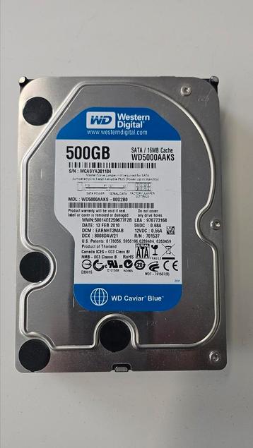 HDD 3,5 inch Western Digital WD5000AAKS 500GB beschikbaar voor biedingen