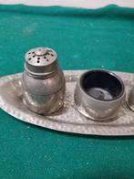 Zout en peperstel met plateau en mosterd pot, Ophalen of Verzenden, 'T Olde Gre-j, Info@toldegrej.nl, Endepoelstraat 20f Didam