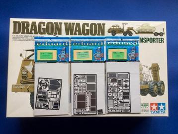 Tamiya 35230 DRAGON WAGON incl 3 EDU PE sets 1/35 beschikbaar voor biedingen