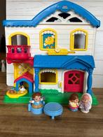 Little People huis met 3 poppetjes, Kinderen en Baby's, Speelgoed | Fisher-Price, Speelset, Gebruikt, Ophalen of Verzenden
