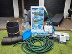 Compleet zoutwater zwembad met zandfilter, Ophalen, Zo goed als nieuw, 200 tot 400 cm, Rechthoekig