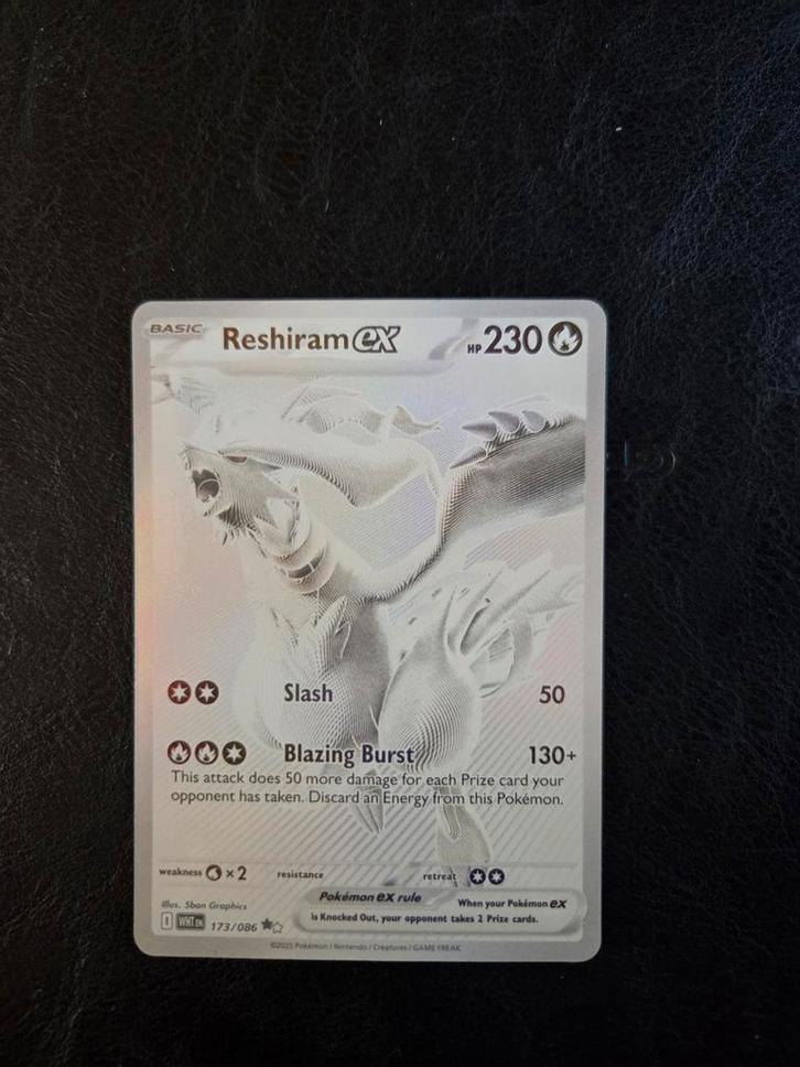 Reshiram 173/086 White flare, Hobby en Vrije tijd, Verzamelkaartspellen | Pokémon, Nieuw, Ophalen of Verzenden