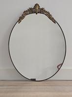 Prachtige antieke Franse Kuifspiegel in Art Nouveau €59, Ophalen of Verzenden, Ovaal, Minder dan 50 cm, Minder dan 100 cm