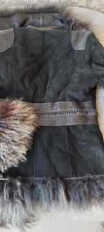 Mongools leren jas, Ophalen of Verzenden, Zo goed als nieuw, Maat 36 (S), Zwart