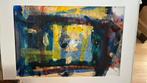 Abstract schilderij Ton van Lieshout, Antiek en Kunst, Ophalen