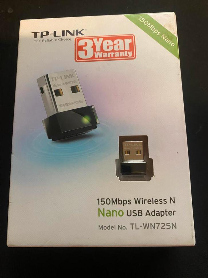 TP-Link Nano USB WiFi Adapter TL-WN725N – 150 Mbps, Computers en Software, WiFi-versterkers, Nieuw, Ophalen of Verzenden
