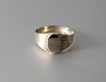 14 karaat gouden zegelring (kind), 13,50mm [585] beschikbaar voor biedingen