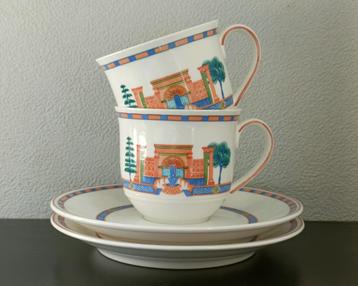 Villeroy & Boch Via Appia - 2 kop en schotels beschikbaar voor biedingen