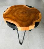 Unieke handgemaakte bijzettafels, Ophalen, Minder dan 45 cm, Minder dan 55 cm, Rond
