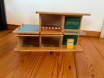 Houten Sio garage, Kinderen en Baby's, Speelgoed | Houten speelgoed, Ophalen, Gebruikt, Meubelstuk of Keukentje