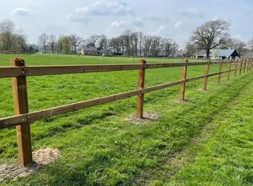 23. Houten hekwerk | hekwerken | paarden omheining  beschikbaar voor biedingen