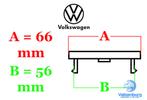 ORIGINELE VW Volkswagen naafkap naafdop zwart, Verzenden, Gebruikt