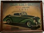 Schilderij op hout Mercedes-Benz 300a Cabriolet 1951., Antiek en Kunst, Kunst | Schilderijen | Klassiek, Ophalen of Verzenden