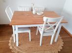 Eettafel met of zonder stoelen, Ophalen, 100 tot 150 cm, 50 tot 100 cm, Zo goed als nieuw