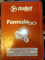 Onderdelenboek en werkplaatshandboek ITALJET Formula 50 1995, Ophalen of Verzenden, Zo goed als nieuw