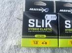 adv 486 / NIEUW set 2 pakjes hybrid elastiek MATRIX 1,00mm, Watersport en Boten, Hengelsport | Algemeen, Ophalen of Verzenden