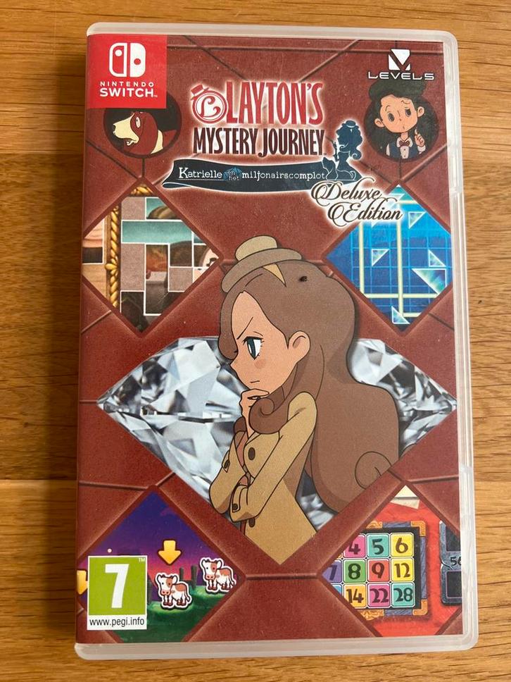 Layton's Mystery Journey Deluxe - Nintendo Switch, Spelcomputers en Games, Games | Nintendo Switch, Zo goed als nieuw, Puzzel en Educatief
