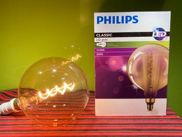 Philips XXL LED Globe Filament Lamp E27 Nieuw beschikbaar voor biedingen