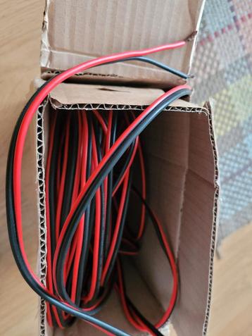 2 x 10 meter CCA dikkere kwaliteits speakerkabel  beschikbaar voor biedingen