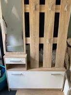 Kapstok met schoenenrek en spiegel, Huis en Inrichting, Kasten | Kledingkasten, Ophalen, Kunststof, 50 tot 100 cm, Zo goed als nieuw