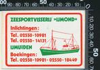 Sticker: Zeesportvisserij IJmond - IJmuiden, Ophalen of Verzenden, Zo goed als nieuw, Bedrijf of Vereniging