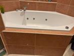 Hoesch hoekbad. Wit met zijsproeiers. Incl bad-douchekraan, Huis en Inrichting, Badkamer | Badkamermeubels, Ophalen, Gebruikt
