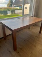 Teak houten tafel 180 cm lang, Huis en Inrichting, Ophalen, Gebruikt, Teakhout, 50 tot 100 cm
