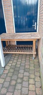 Leuke tafel met onderblad, Tuin en Terras, Tuinbanken, Ophalen, Gebruikt, Hout