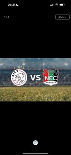 GEZOCHT AJAX NEC F SIDE 200,-, Tickets en Kaartjes, Eén persoon, April