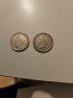 2x 25 cent 1948 Wilhelmina, Postzegels en Munten, Munten | Nederland, Ophalen of Verzenden