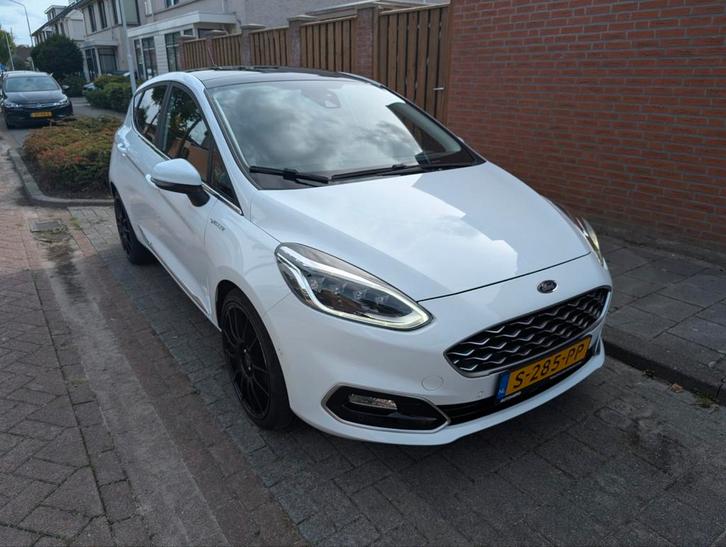 Ford Fiësta Vignale 1.0 EcoHybrid 125pk 5dr 2021 Wit, Auto's, Ford, Particulier, Fiësta, ABS, Achteruitrijcamera, Adaptieve lichten