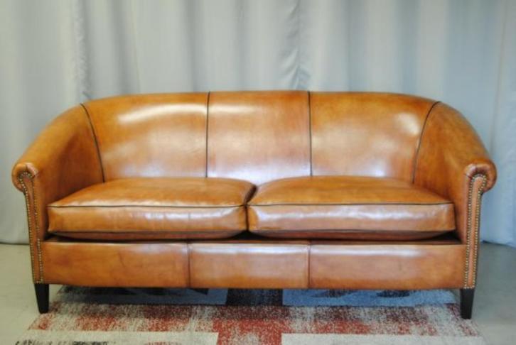 schapenleren bank, Huis en Inrichting, Fauteuils, Nieuw, Leer, Ophalen