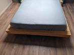 Zwevend Eikenhouten Bed 160x200 - Zo Goed Als Nieuw!, Huis en Inrichting, Slaapkamer | Bedden, Ophalen, Bruin, Tweepersoons, Zo goed als nieuw