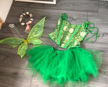 Groene elf bos/ tinkelbel outfit compleet nieuw maat XL beschikbaar voor biedingen