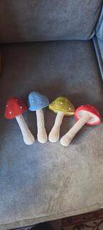 Gehaakte paddestoelen rammelaars, Ophalen of Verzenden, Nieuw, Overige typen