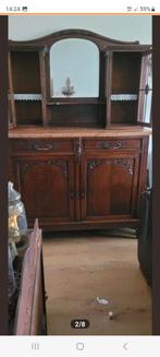 Antieke kast met marmer blad (beschadigd), Huis en Inrichting, Gebruikt, 100 tot 150 cm, 150 tot 200 cm, Met deur(en)