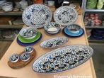 Kleurrijk Servies, Tunesische borden en schalen, Goirle, Nieuw, Ophalen of Verzenden, Schaal of Schalen