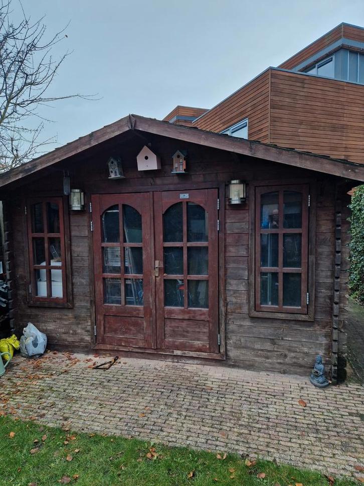 Houten Tuinhuisje, Tuin en Terras, Tuinhuizen, Gebruikt, Tuinhuis, Hout, Minder dan 250 cm, 200 tot 400 cm, 2 ramen, Ophalen