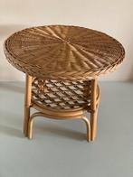 Rotan sallontafel bijzettafel ophalen zsm, Ophalen, Rond, 50 tot 100 cm