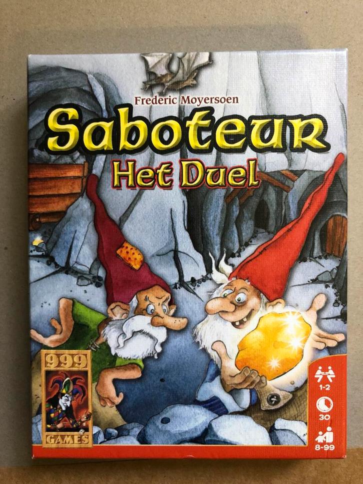 Spel Saboteur - Leuk kaartspel!, Hobby en Vrije tijd, Gezelschapsspellen | Bordspellen, Zo goed als nieuw, Een of twee spelers