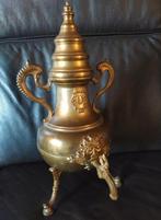 Antieke Bronzen Kraantjeskan met Draken Handvatten, Verzenden, Brons