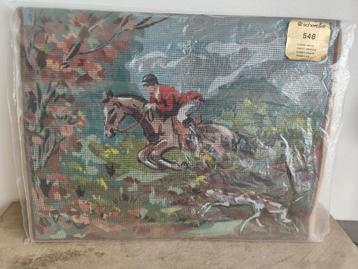 Borduur pakket Gobelins Scheepjeswol slip jacht  jagers   beschikbaar voor biedingen